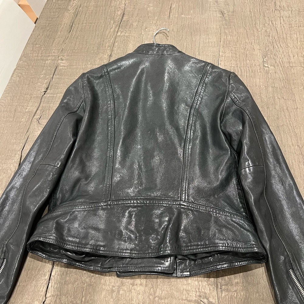 Lauren Ralph Lauren Black Leather Jacket - Picture 5 of 5
